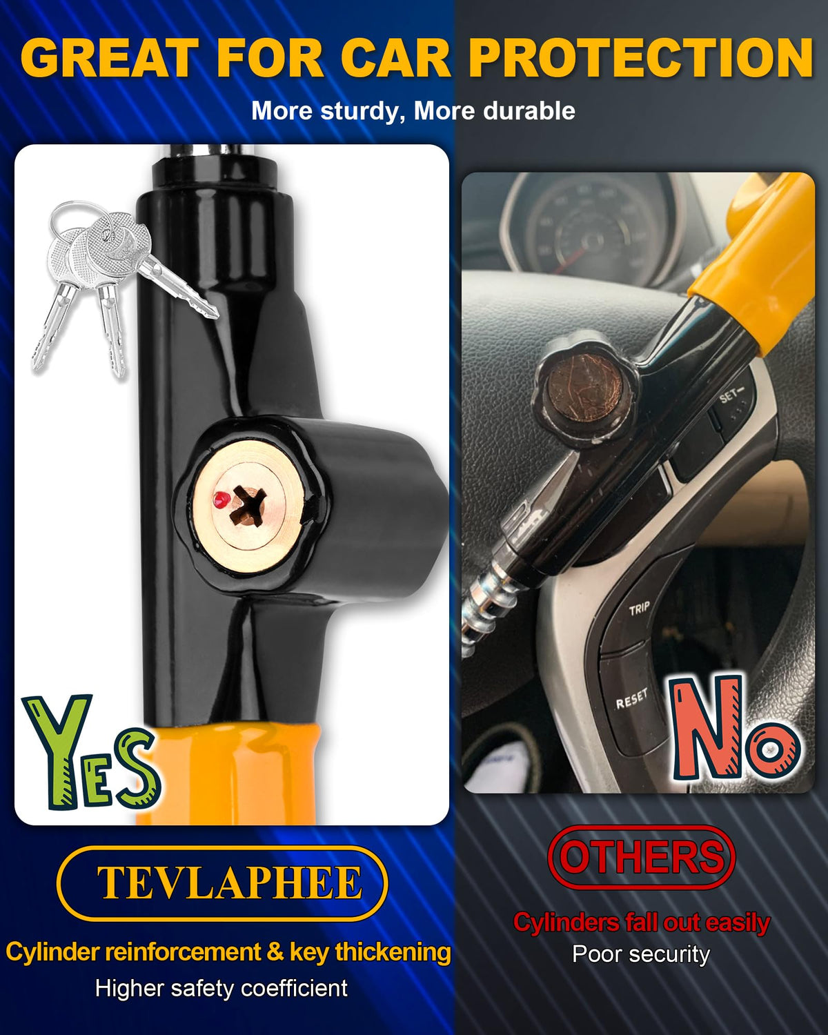 Tevlaphee underside plastic-dip finish protecting steering wheel from scratches