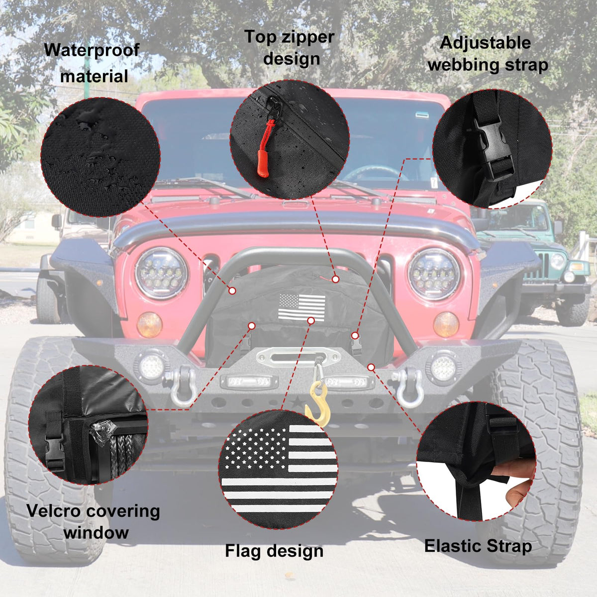 Tewgug side profile with elastic base ensuring anti-slip secure fit