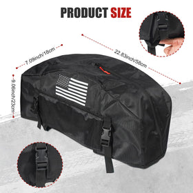Tewgug top zipper open giving clutch access for quick adjustments