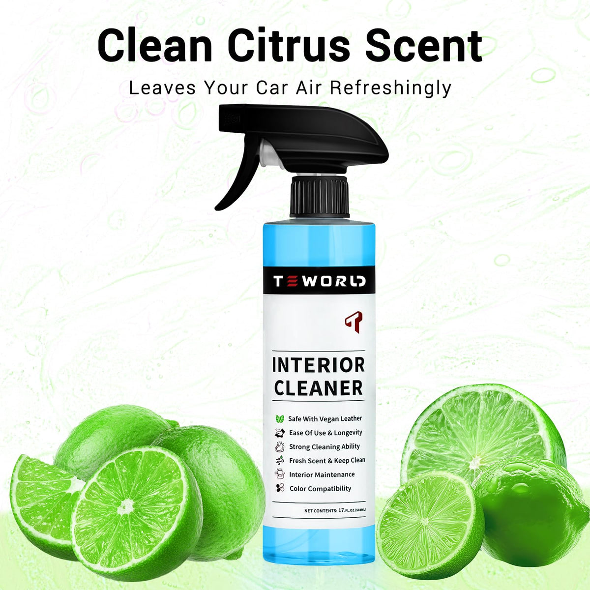 teworld console clean detail shot illustrating streak-free trim care