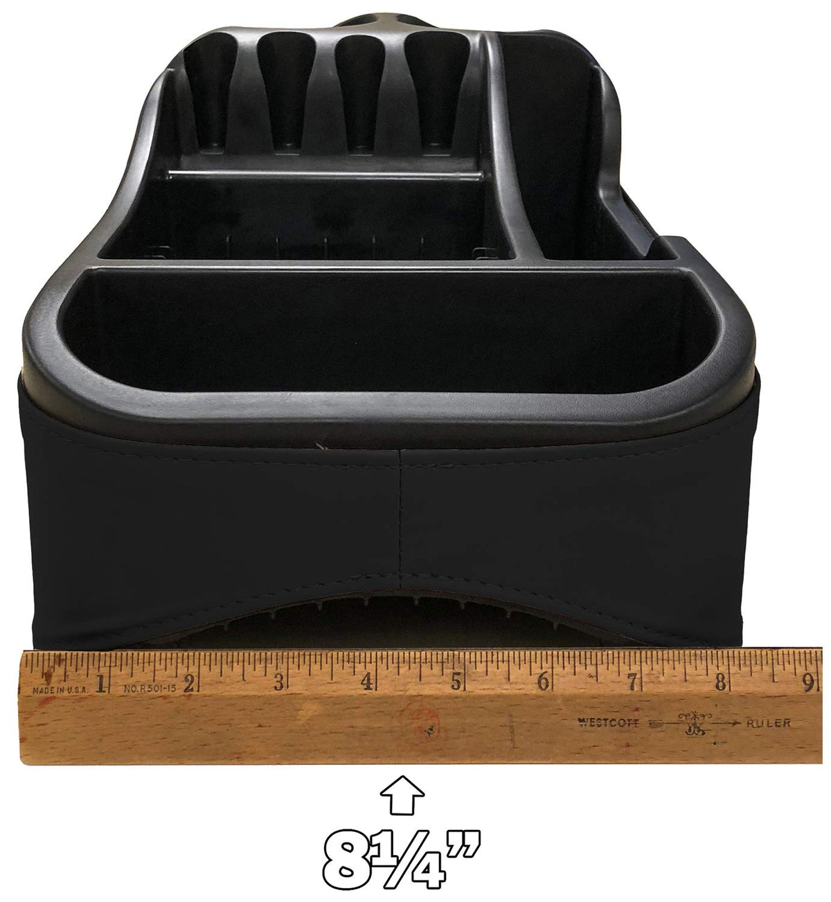Texas Saddlebags detail of tissue slot and coin pocket for tidy small-item management