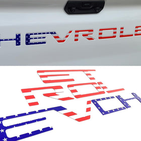 Texflic front view on Chevy Silverado tailgate showing clean custom look