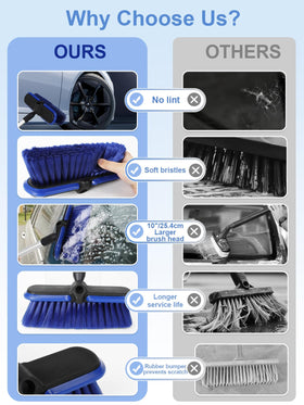 TEYOUAI brush extended cleaning an RV roof for easier reach