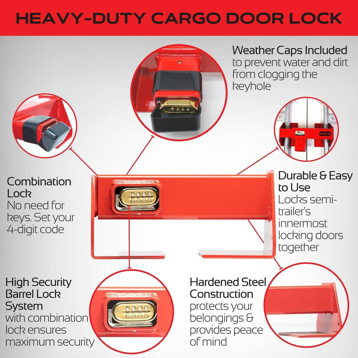 THE EQUIPMENT LOCK COMPANY side profile showing adjustable tubes for varied spacing