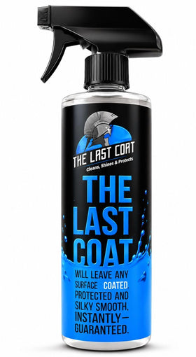 The Last Coat front label bottle showing product brand and benefit of easy protection