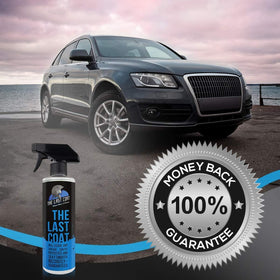 The Last Coat on a glossy showcar in a driveway showing instant showroom shine