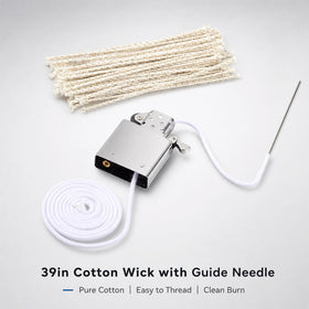 The Left Bridge branded tweezers detail making wick swaps easier and neater