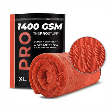 The Pro Stuff folded towel showing plush surface and professional absorbency