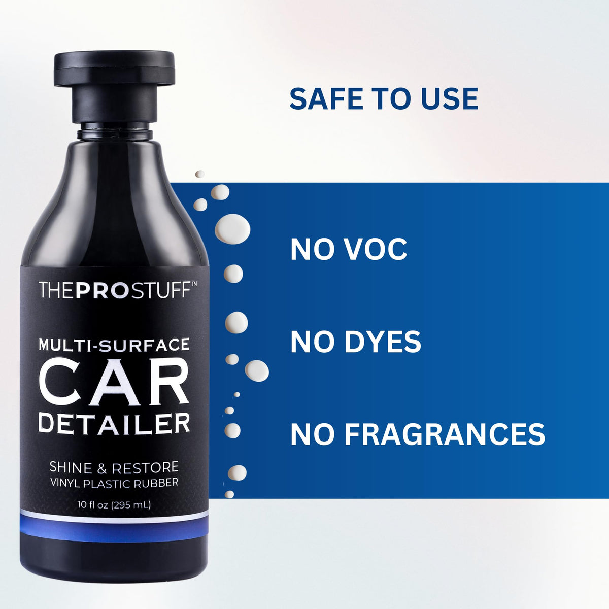 No residue on windshield after interior use of The Pro Stuff product