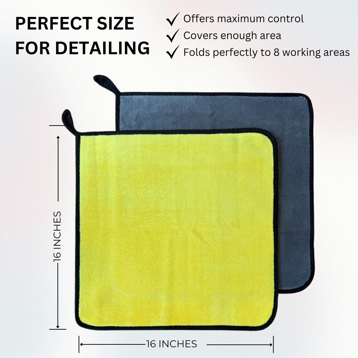 The Pro Stuff towel buffing paint to high gloss demonstrating scratch-free polishing