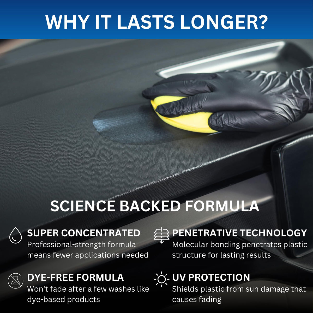 Hand holding The Pro Stuff bottle to show size and concentrated formula