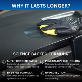 Hand holding The Pro Stuff bottle to show size and concentrated formula