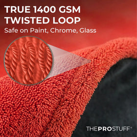 The Pro Stuff twisted loop fibers close-up revealing high absorbency benefit