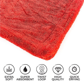 The Rag Company close-up of twist-loop texture for superior water pickup