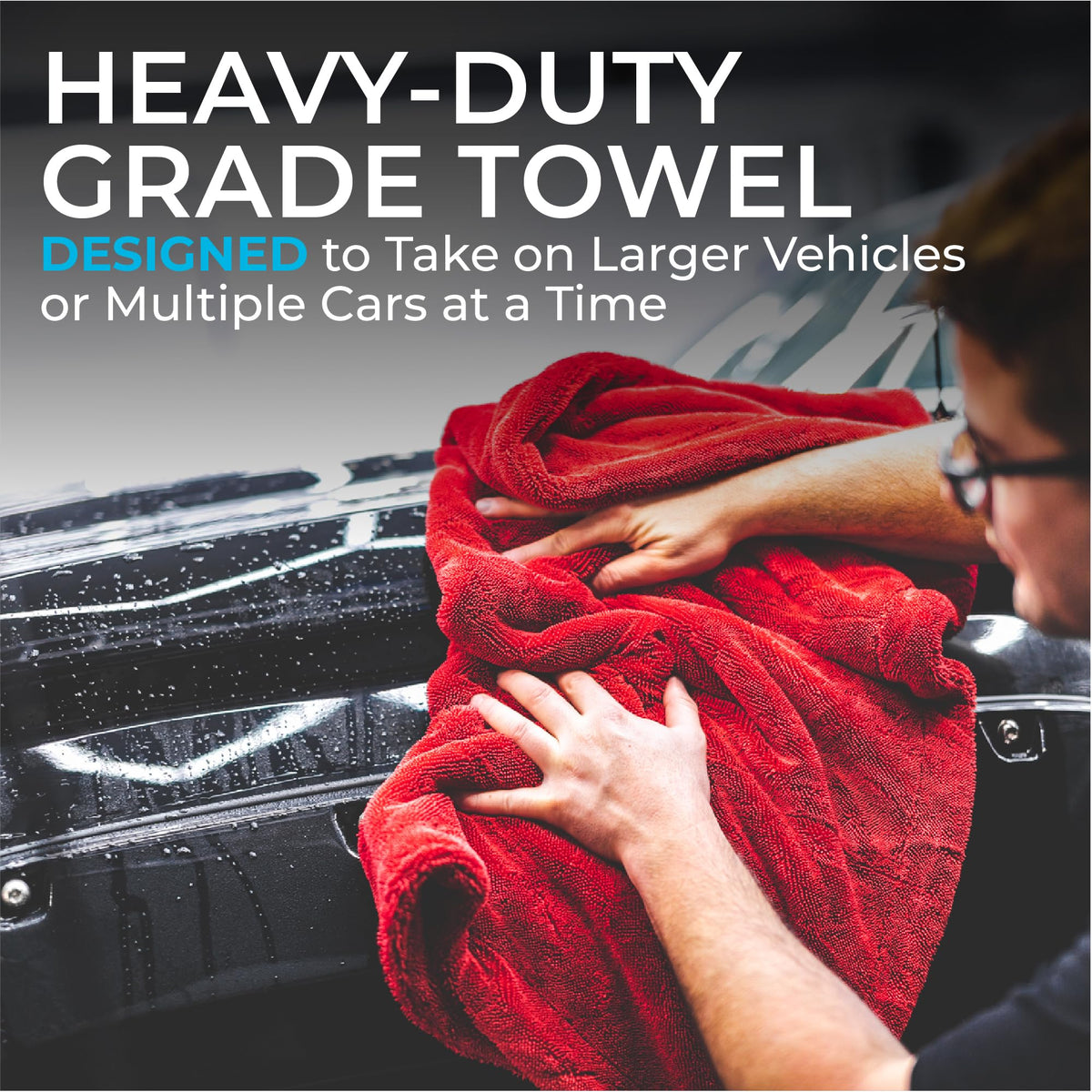 The Rag Company stitched edge detail demonstrating durable construction