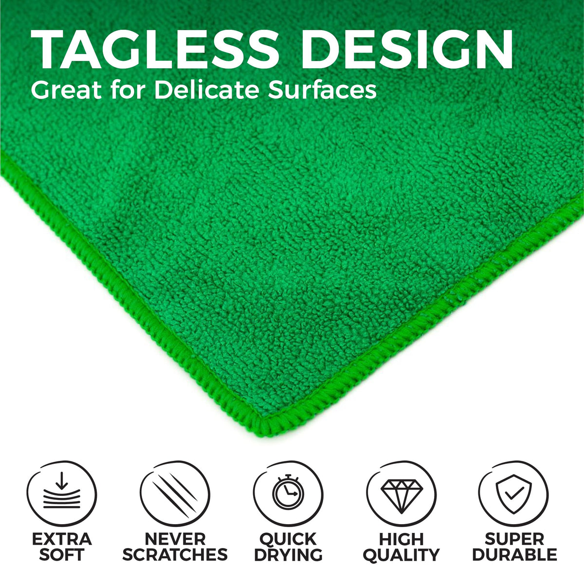 The Rag Company close terry detail demonstrating dense fibers and absorbency