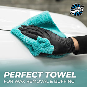 The Rag Company plush side detail emphasizing softness for final buffing and streak-free shine