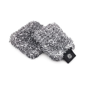 The Rag Company front view of mitt and pad showing contents and packaging advantage