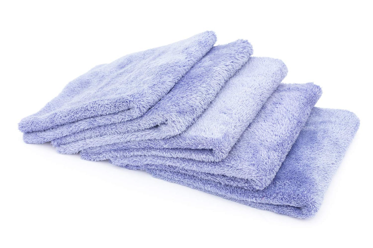 Close-up of The Rag Company fibers showing plush split microfiber for high residue pickup