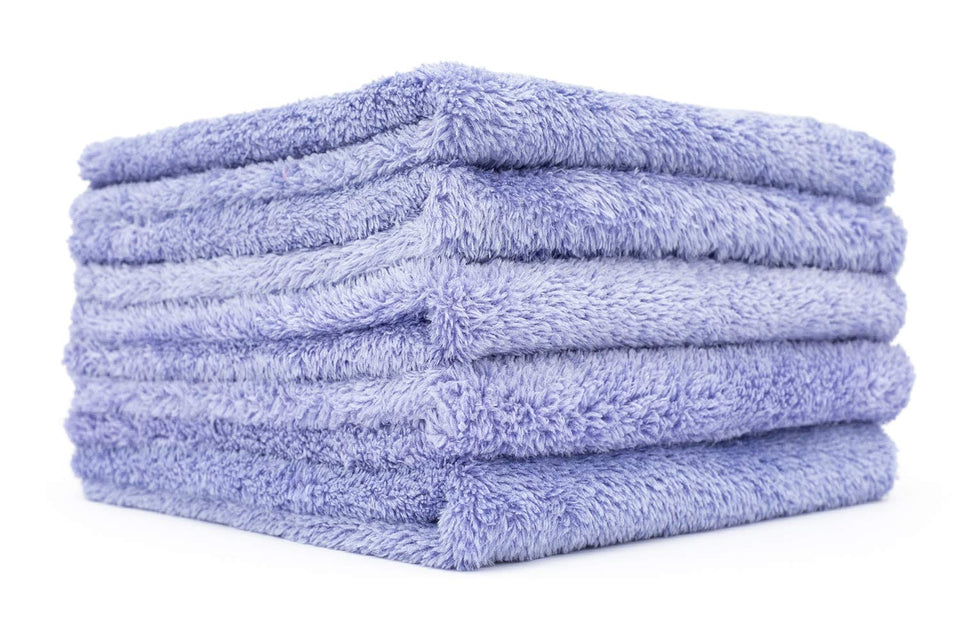 The Rag Company towel pack front view showing lavender color and five-count, ideal for finishing