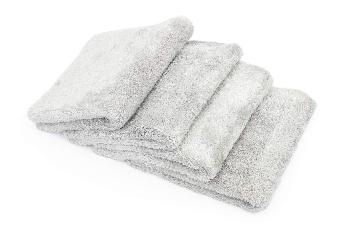 The Rag Company folded towel close-up highlighting plush edge-free finish and safe buffing