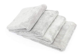 The Rag Company folded towel close-up highlighting plush edge-free finish and safe buffing