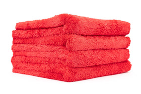 The Rag Company front packaging showing four red Eagle Edgeless towels, easy identification benefit