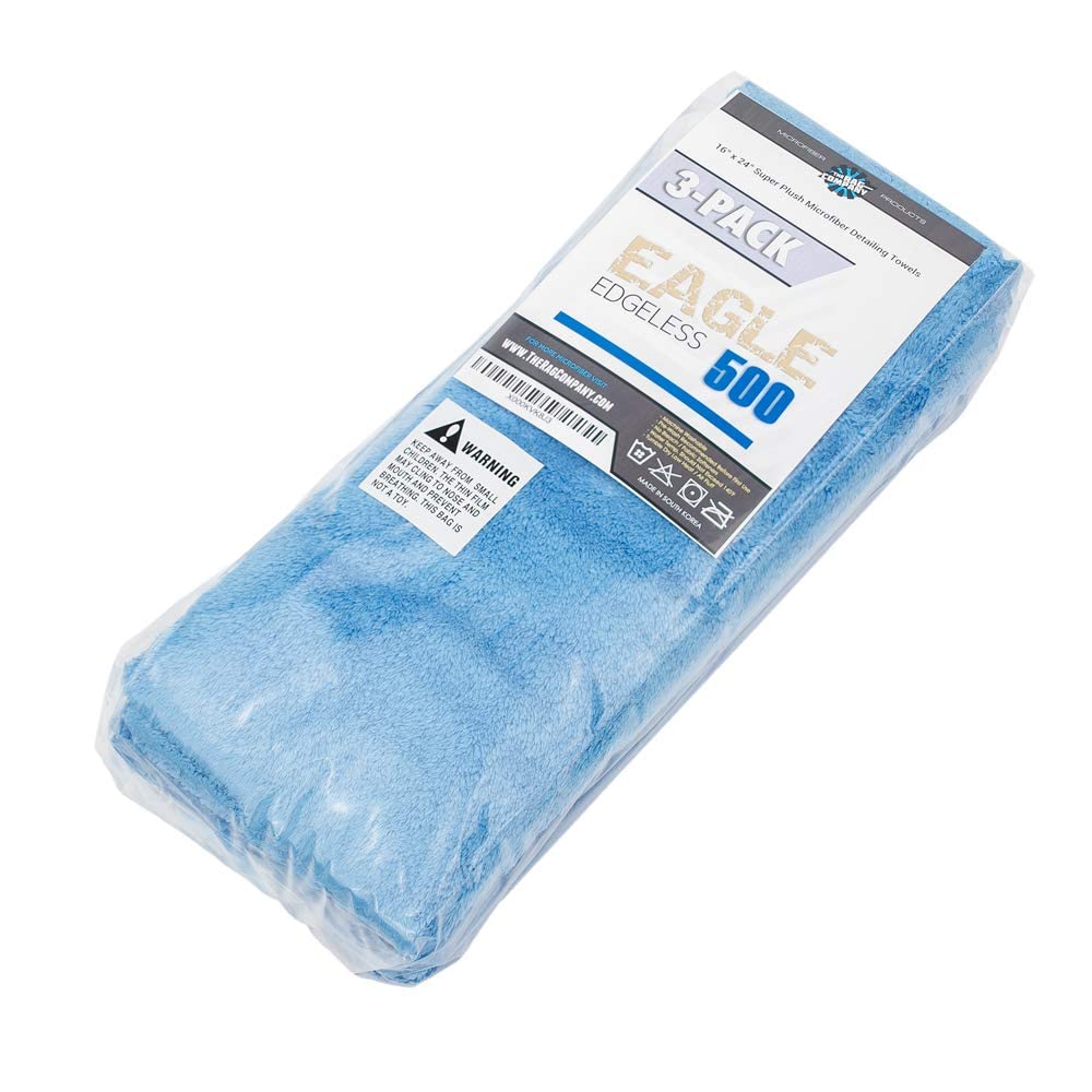 The Rag Company Eagle Edgeless 500 seamless edge detail reducing risk of swirls and snags