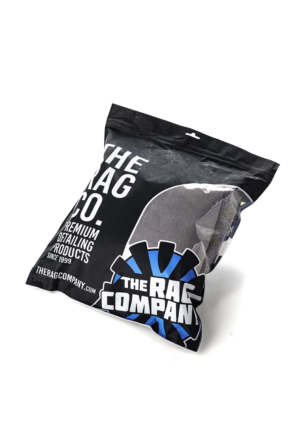 The Rag Company towel in use buffing car paint for streak-free shine