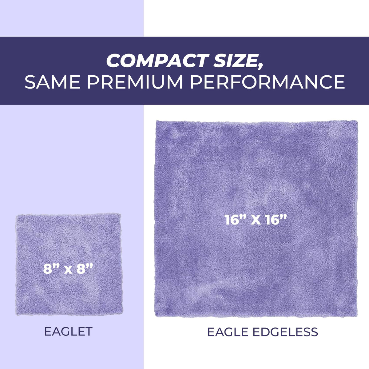 The Rag Company Eaglet 350 edgeless detail showing no stitching prevents snags