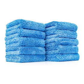 The Rag Company Eaglet 500 front pack showing 10 blue towels and product label for easy identification