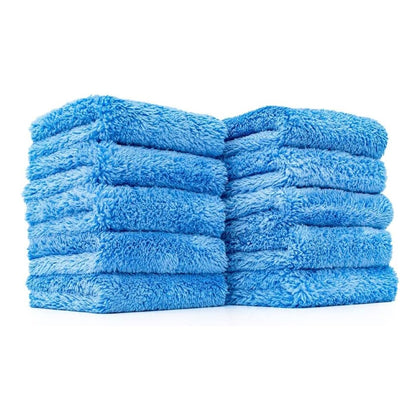 The Rag Company Eaglet 500 front pack showing 10 blue towels and product label for easy identification