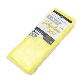 The Rag Company folded towel beside a ruler showing 16 by 16 inch size for coverage