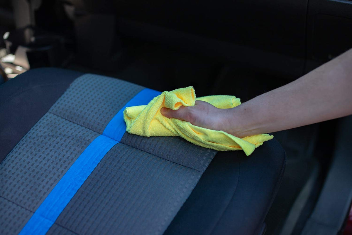 The Rag Company edgeless cut detail highlighting label-free soft edge for paint safety