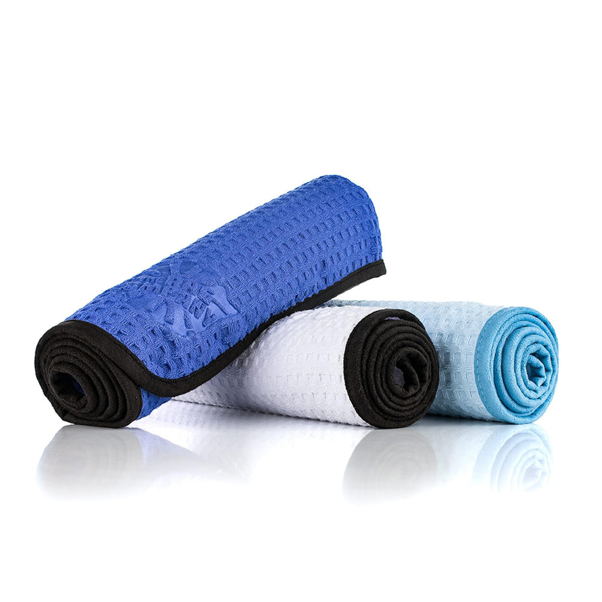 The Rag Company folded three-pack stacked to show included quantity and storage convenience
