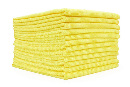 The Rag Company front pack showing 12 yellow towels and brand
