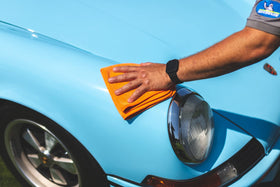 The Rag Company FTW cleaning car interior glass delivering lint-free visibility and safety