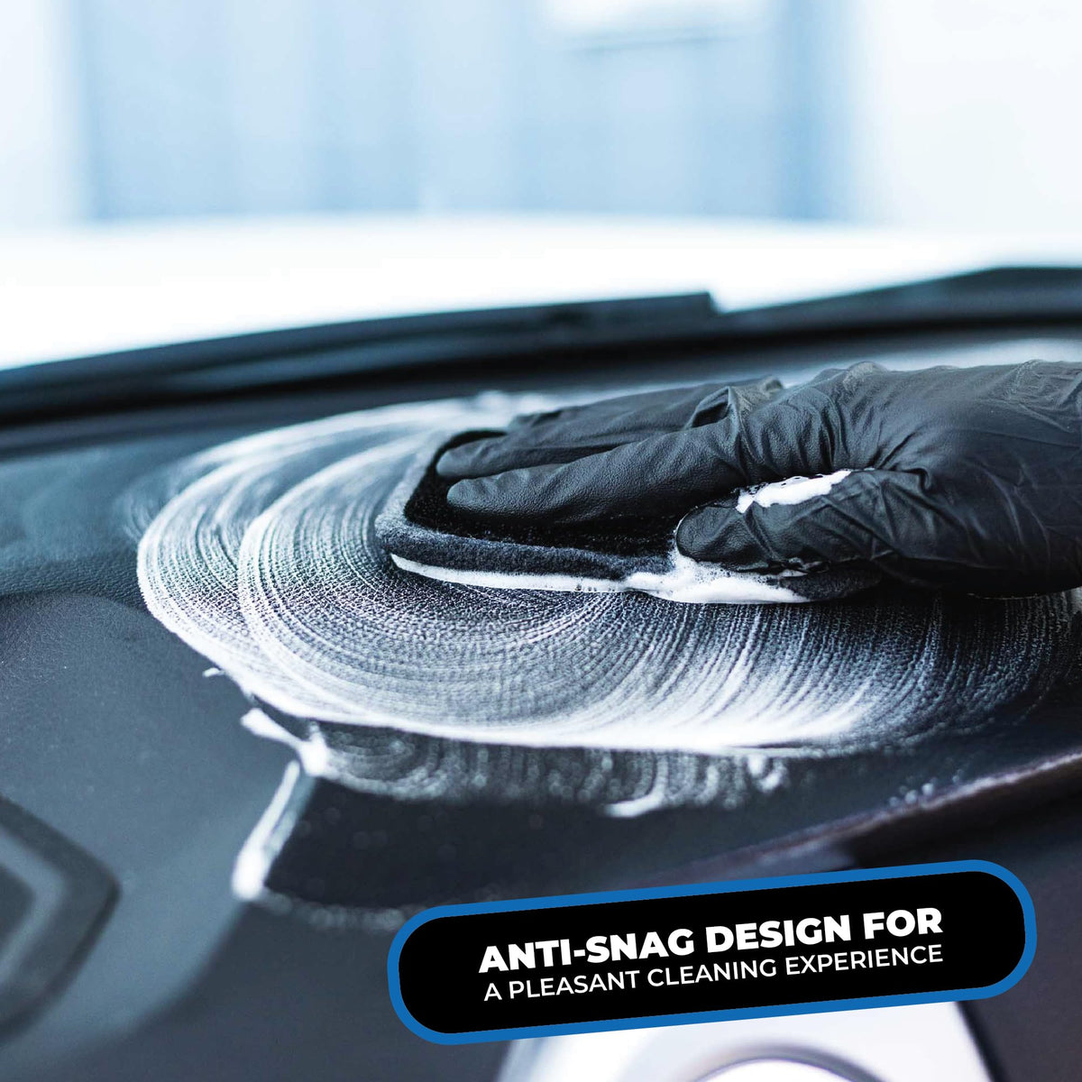 The Rag Company scrubber included in a detailing kit for professional use