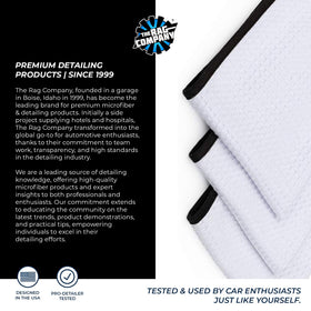 The Rag Company towel in laundry basket illustrating easy care and long-lasting durability