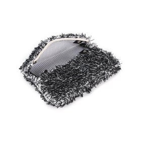 The Rag Company mop with microfiber towel attached demonstrating secure towel plug