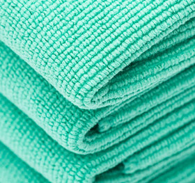 The Rag Company towel in use leveling ceramic coating for smooth results