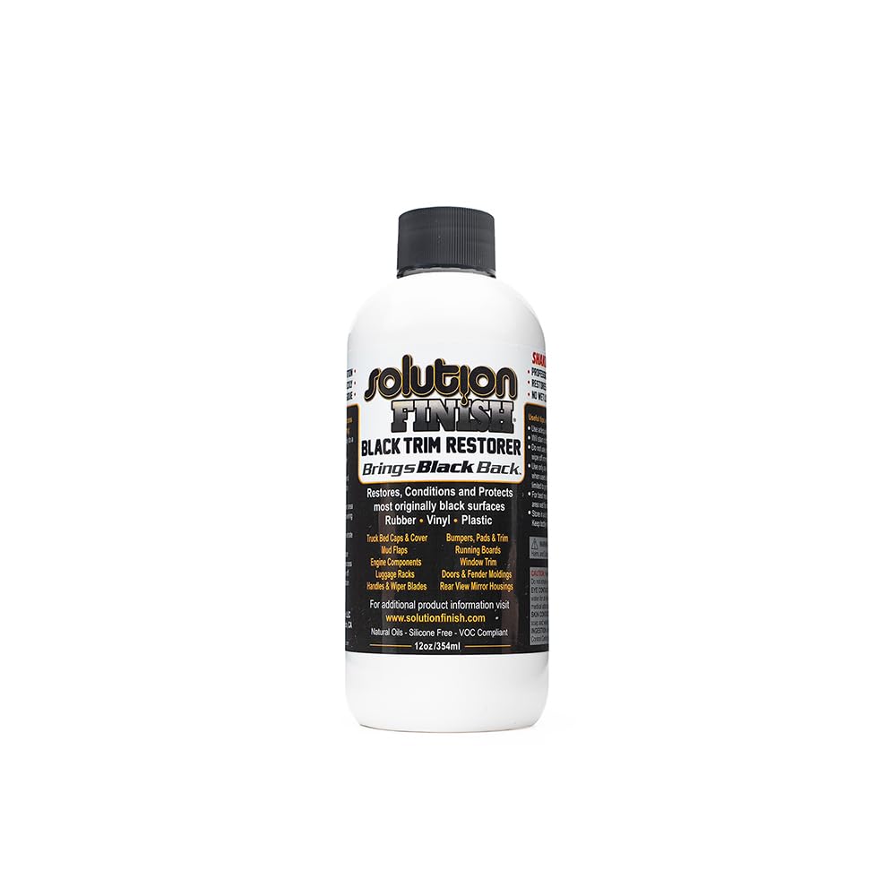 The Rag Company 12oz Solution Finish label close-up highlighting product details