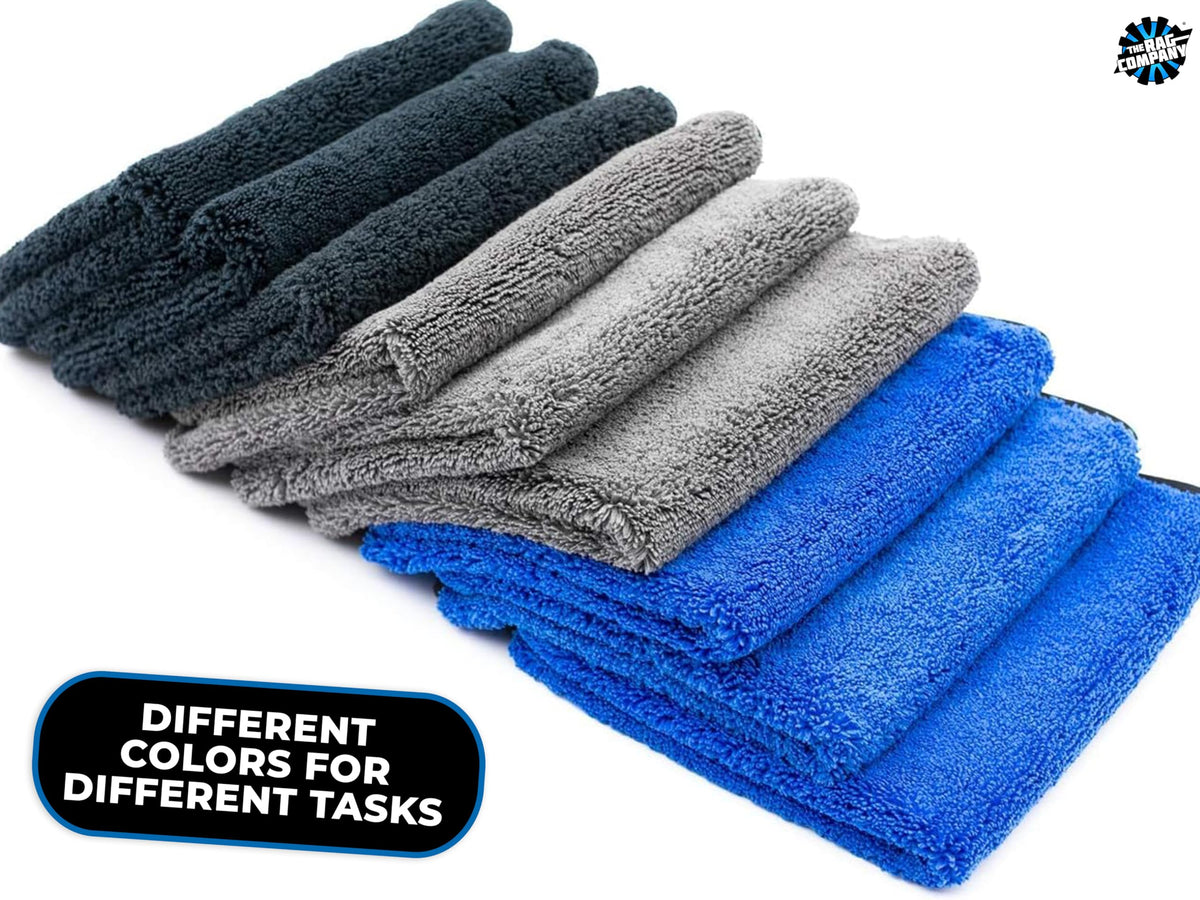 Short terry side detail of Spectrum 420 Dark towel removing excess product cleanly