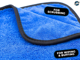 Close-up of Spectrum 420 Dark microfiber texture showing dense fibers for effective absorption