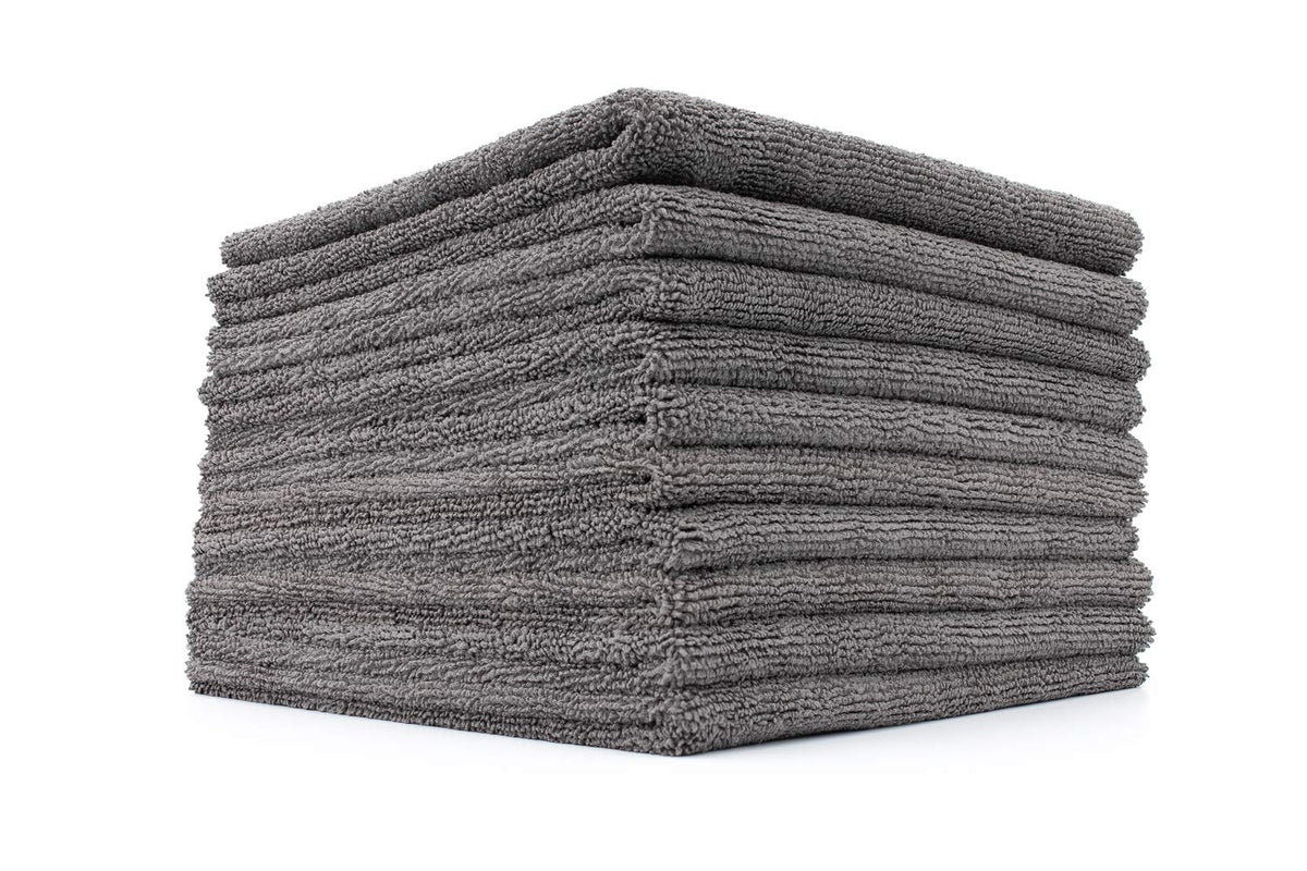 The Rag Company front packaging showing 10-pack, professional microfiber towels