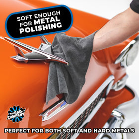 The Rag Company towel polishing wheel surface delivering safe shine on rims