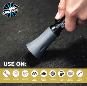 The Rag Company trigger detail shot highlighting ergonomic control for adjustable air bursts and reduced overspray