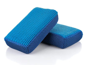 The Rag Company front view of Ultra Clay Scrubber showing dual-sided tool and benefits
