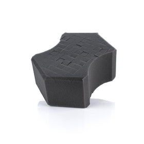 The Rag Company sponge front view showing dark grey foam for gentle cleaning