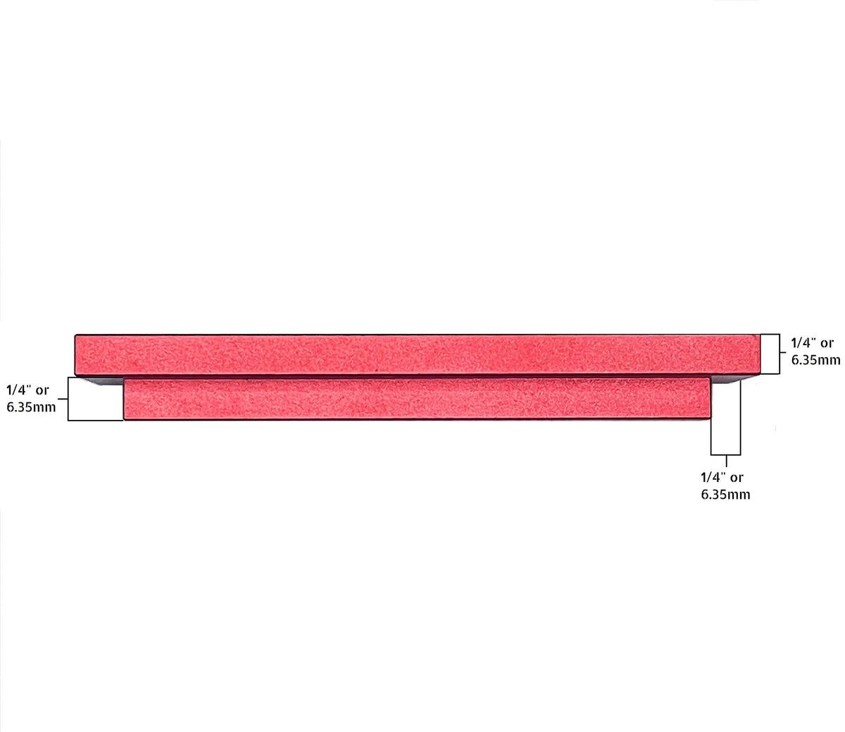 The Tough Brand anodized surface texture emphasizing corrosion resistance and high visibility